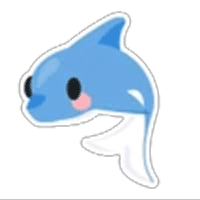 Dolphin Sticker  - Uncommon from Ocean Sticker Pack